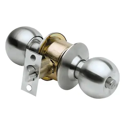 Powerhouse Classic Cylindrical Bathroom Lockset Brass Finish