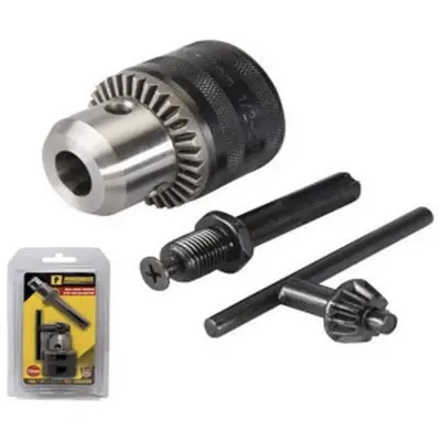 Powerhouse Drill Chuck Threaded w/ Key & SDS Adaptor 3/8" x 3/8" (10mm)