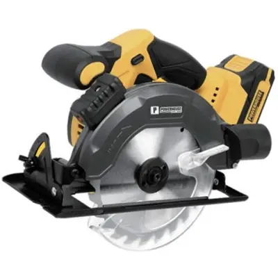 Powerhouse Cordless Circular Saw w/ Laser Line 6-1/2" 165mm 4,500rpm 20V 2.0Ah Li-Ion