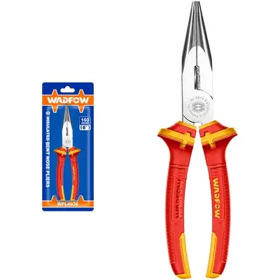 Wadfow WPL4936 Bent Nose Insulated Pliers 6"