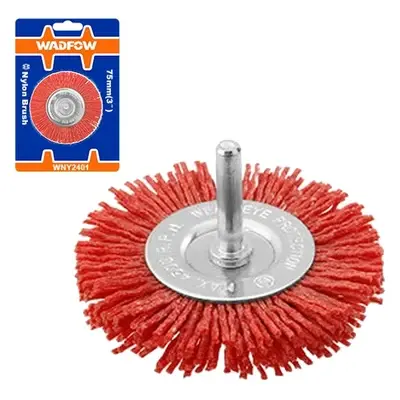Wadfow WNY2402 Circular Nylon Brush 4" with 1/4" Shank