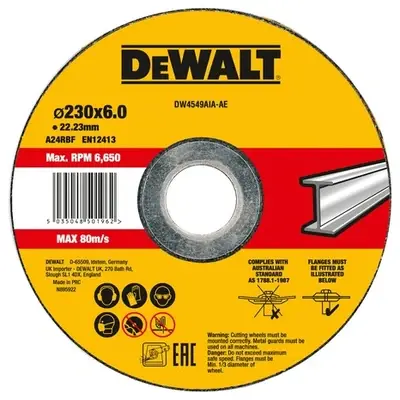 Dewalt DW4549AIA Grinding Disc 9" for Metal
