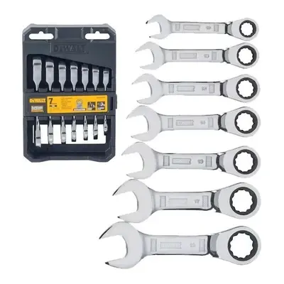 Dewalt DWMT19261‐0 Stubby Ratcheting Metric Wrench Set 7pcs