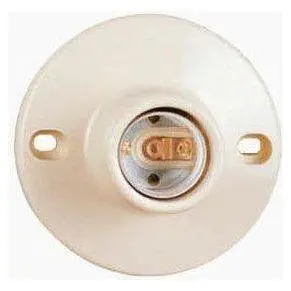 Omni Ceiling Receptacle E27 3-1/2" Ivory