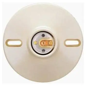 Omni Ceiling Receptacle E27 4-1/4" Ivory