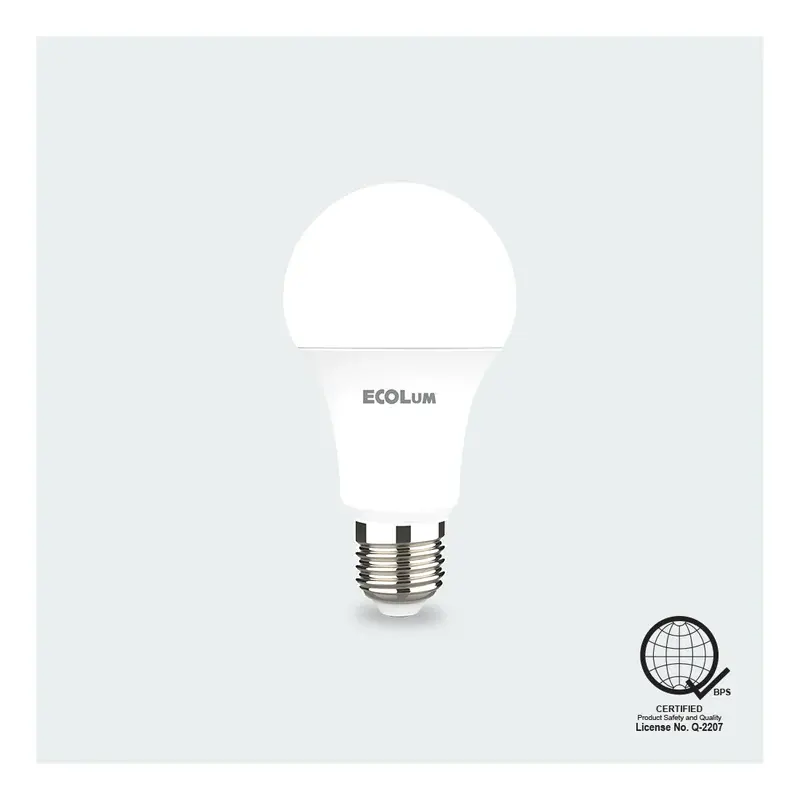 Ecolum LED A-Bulb E27 110-240V 5W Warm White