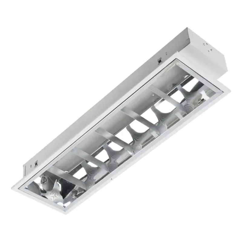Ecolum Recessed Louver Aluminum Reflector Fixture Only T8 1x40W
