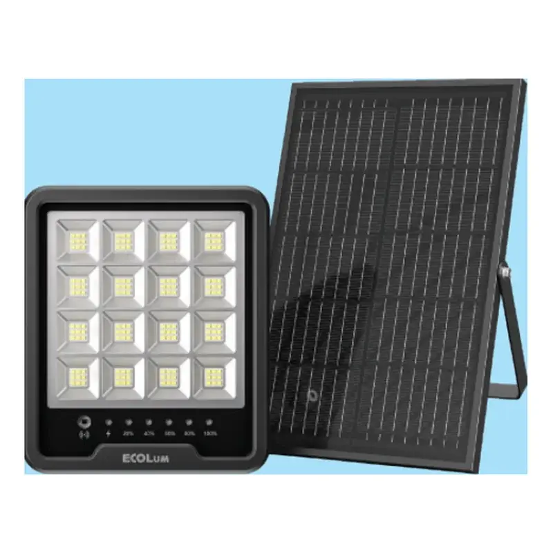 Ecolum Solar LED Floodlight Series 53 1800lm 20W Panel 20Ah Daylight