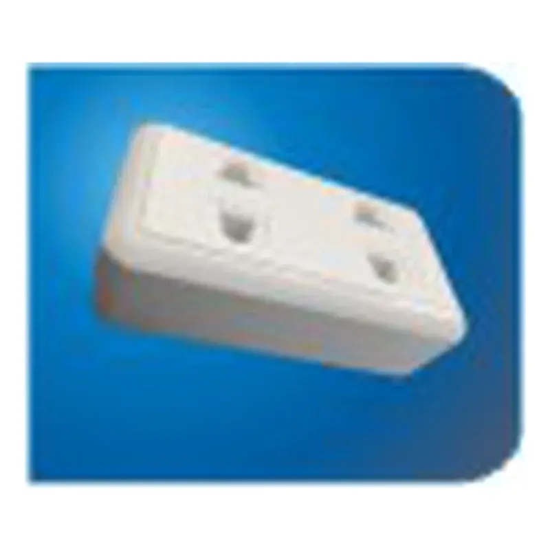 Eurolux 2 Gang Surface Mount Outlet 10A