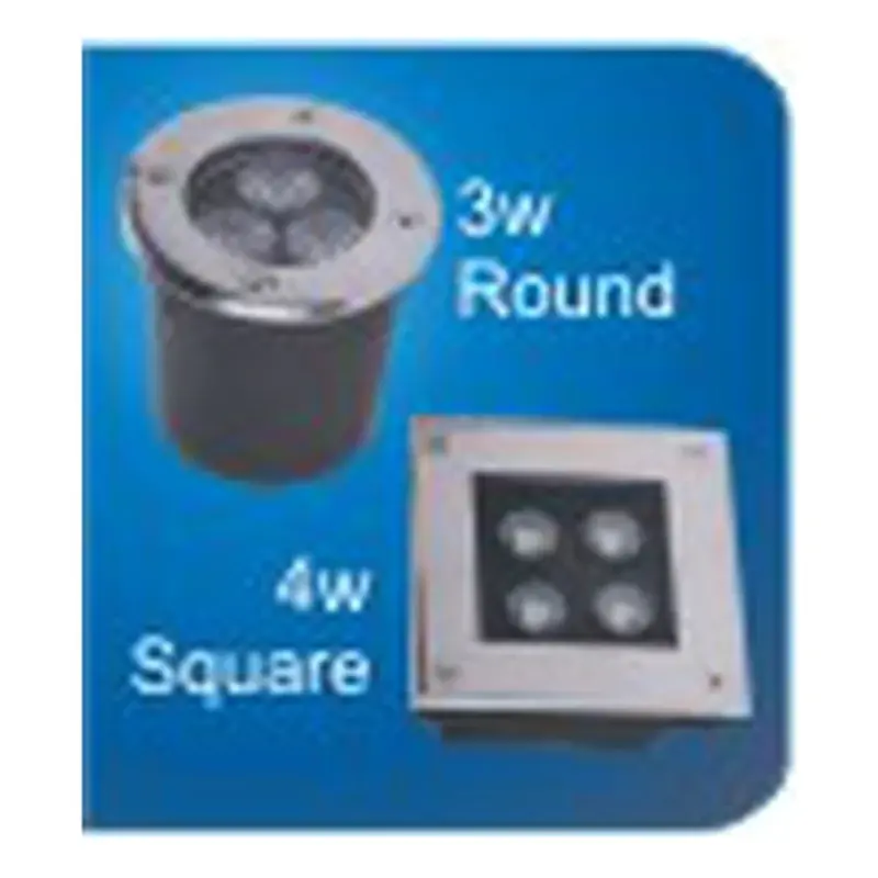 Eurolux Flush Round LED SMD Inground Light 3x1W 100mm Warmwhite