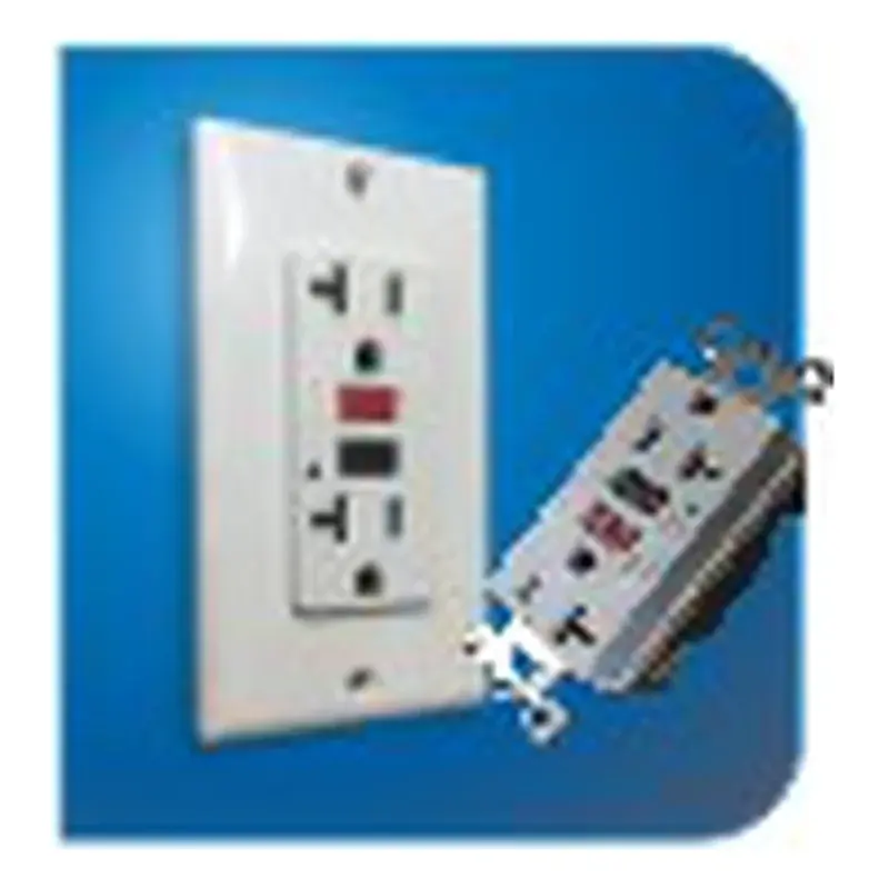 Eurolux GFCI Outlet with Plate 250V 20A
