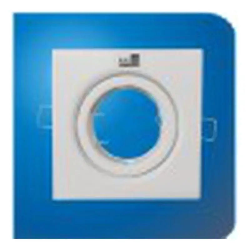 Eurolux MR16/GU10 Square Directional Housing Only 3" 99mm Black