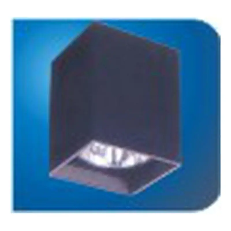 Eurolux Pillar Square Surface Downlight E27 4" Black