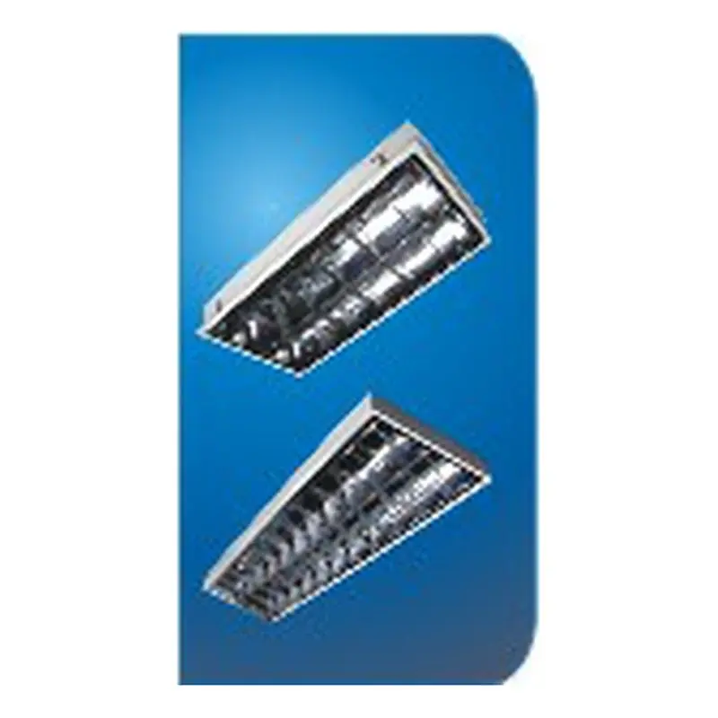 Eurolux T8 Aluminum Louver Housing Only 7"x48" Recessed 1x36W
