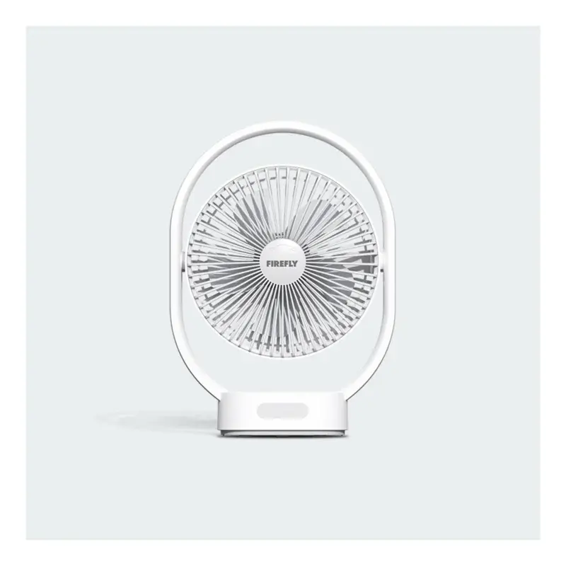 Firefly 12" Rechargeable Desk Fan with Night Lamp 7W
