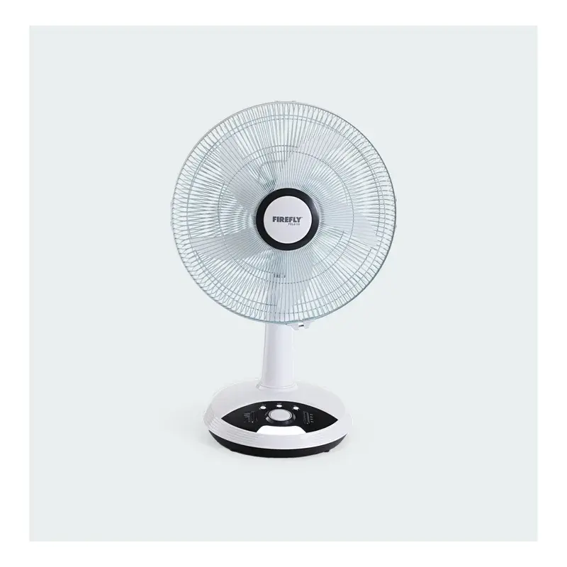 Firefly 14" Rechargeable Fan with USB Mobile Phone Charger AC/DC 35W