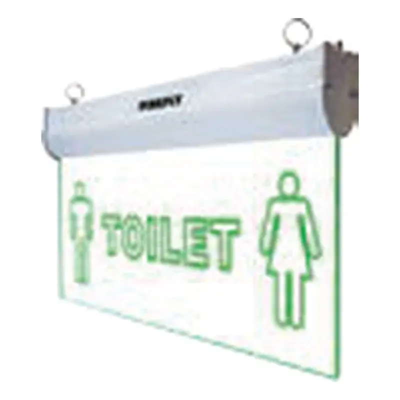 Firefly Acrylic Single-Sided Face Exit Sign Light (Toilet)