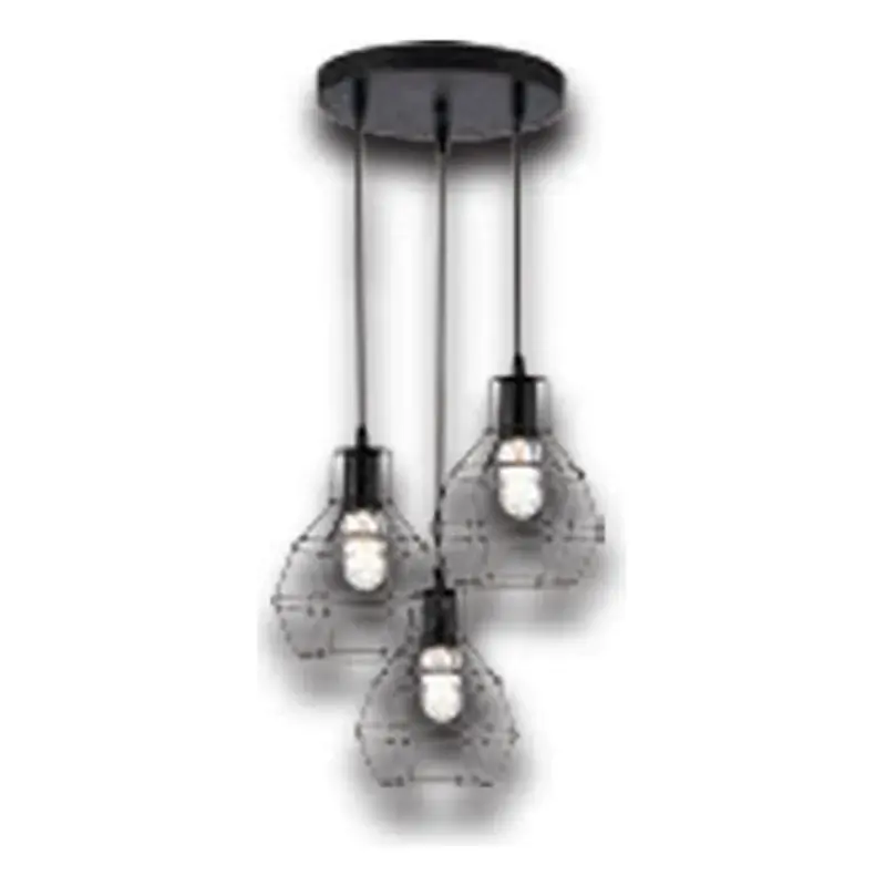 Firefly Antigo 3-Lamp Geometric Vintage Pendant Lamp Circle Plate E27