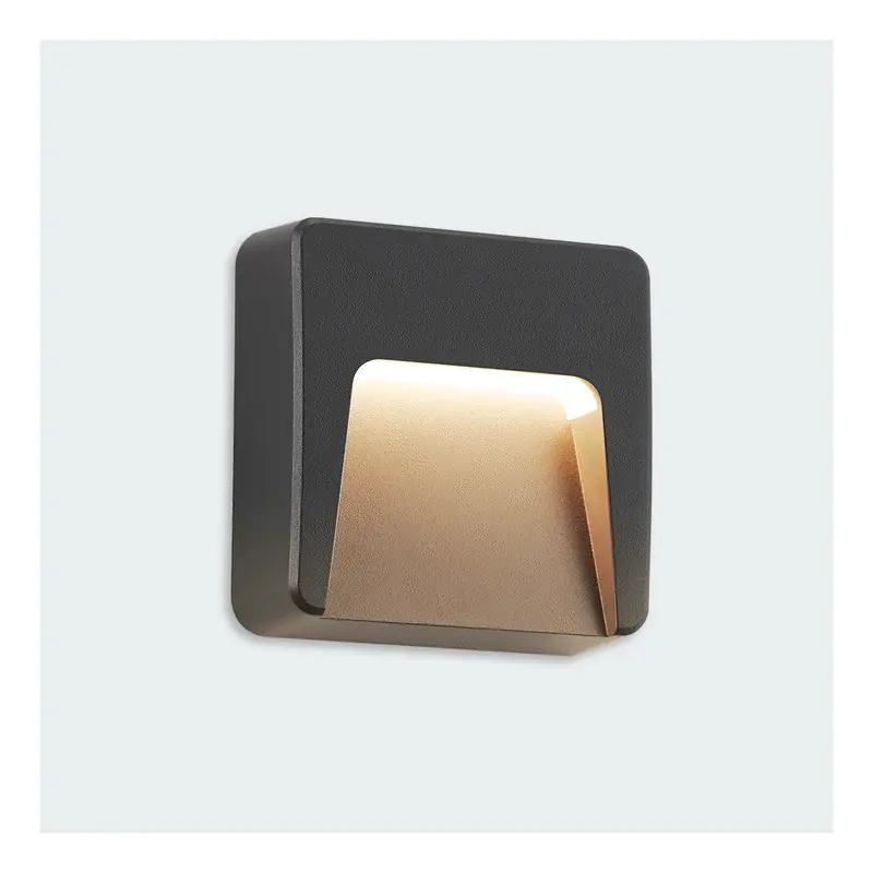 Firefly Basic Anthe Surface LED Step Light 1.5W Warm White Gray