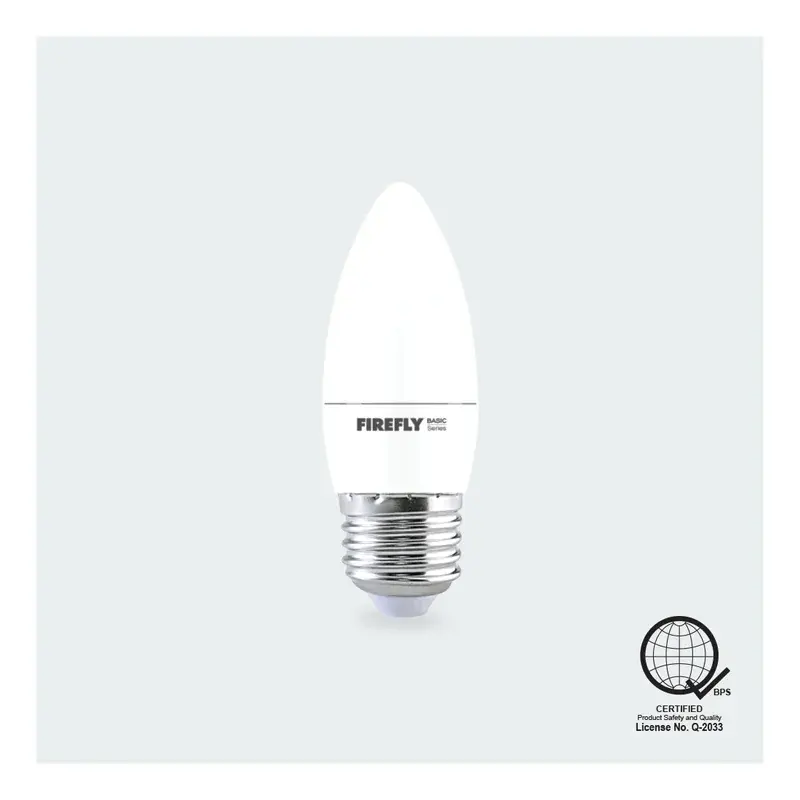 Firefly Basic LED Candle Bulb Frosted 3W Warm White E27