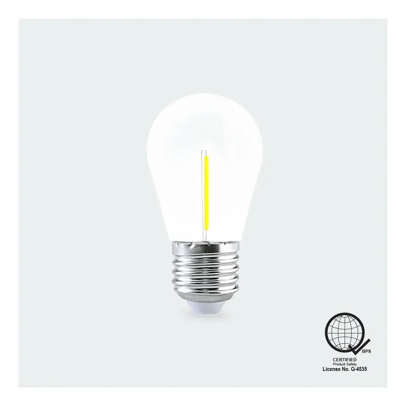 Firefly Basic Colored LED Filament Bulb 1W Yellow E27