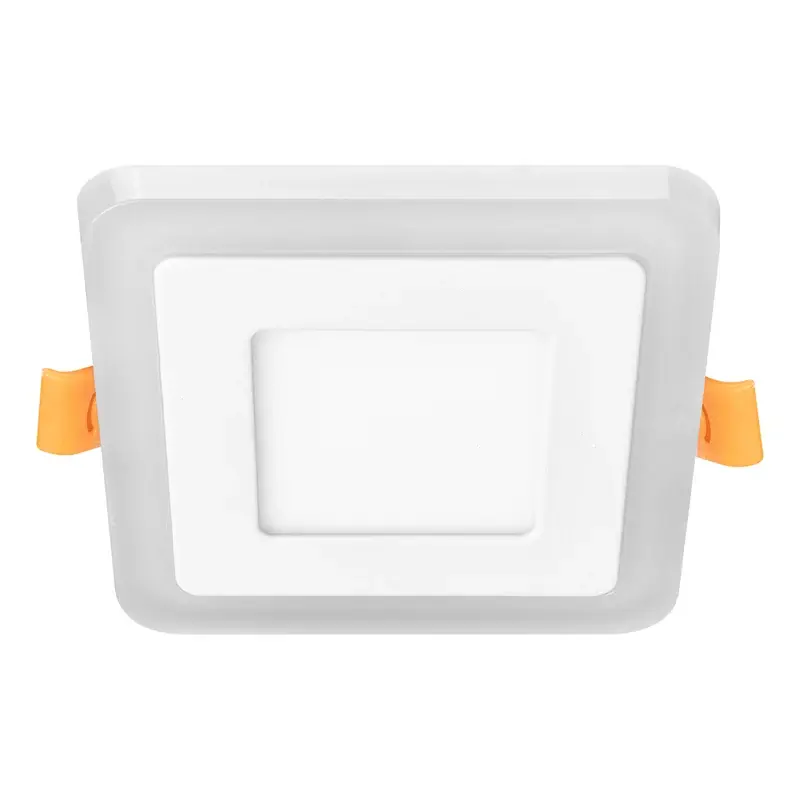 Firefly Basic Dual-Lit Slim Square LED Downlight 6W Daylight+Warm White 70mm Cut-out