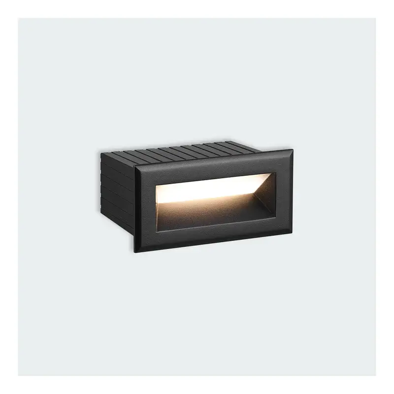 Firefly Basic Elara Recessed LED Step Light 3W Warm White Dark Gray