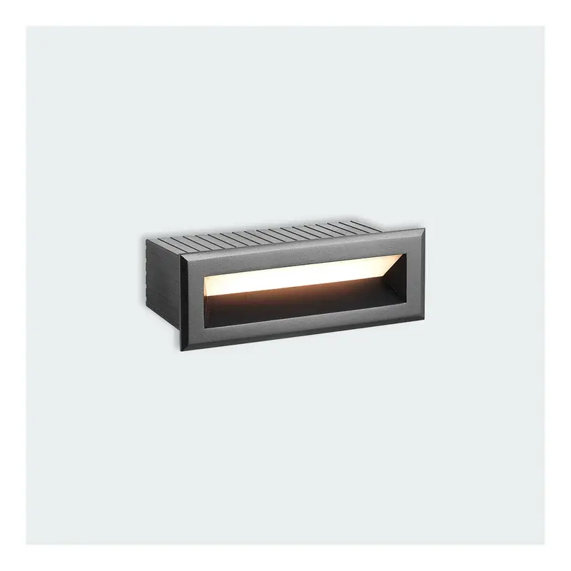 Firefly Basic Perdita Square LED Wall Lamp 2W Warm White Dark Gray