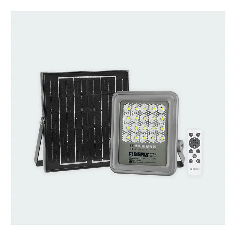 Firefly Basic Solar LED Floodlight 580lm Warm White 6W Panel