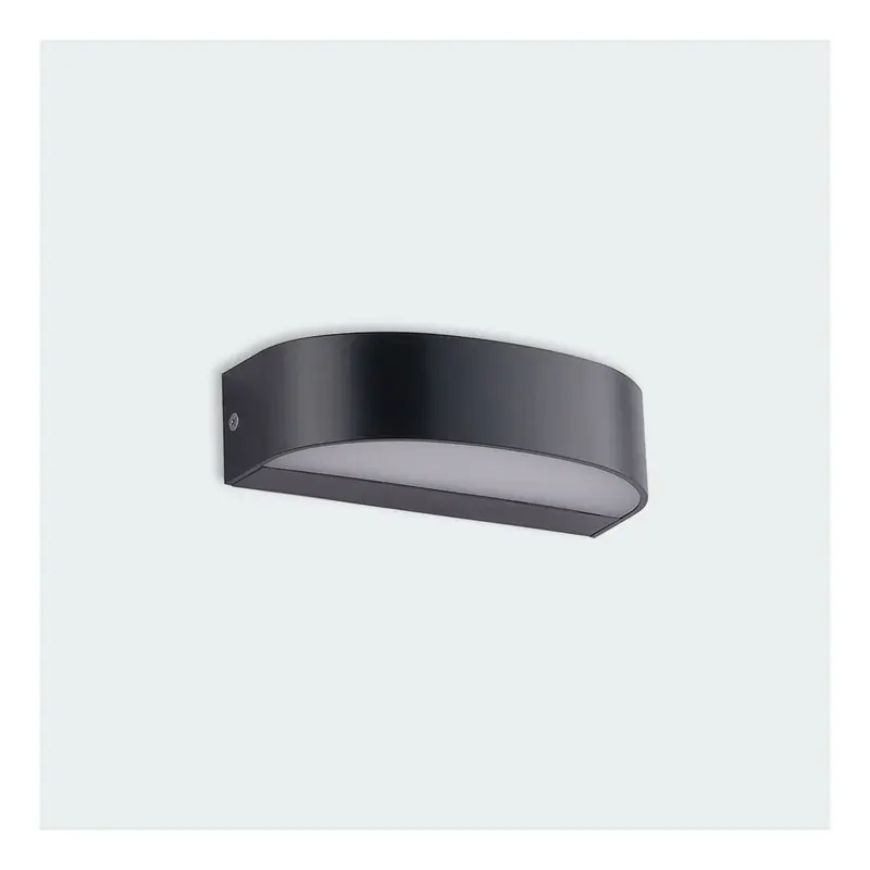 Firefly Basic Thalassa Up-Down Oval LED Wall Lamp 8W Warm White Dark Gray
