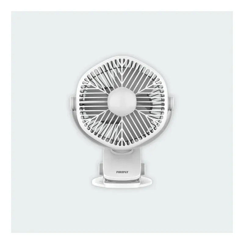 Firefly Rechargeable Clip-on Fan with Night Light 6W
