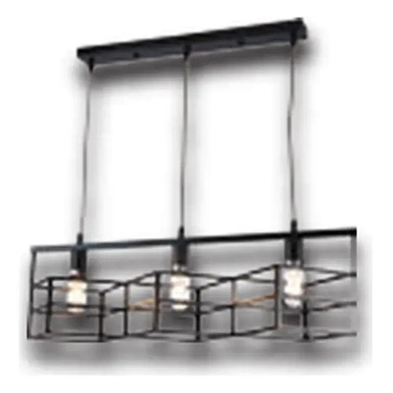 Firefly Drado 3-Lamp Square Metal Pendant Lamp E27