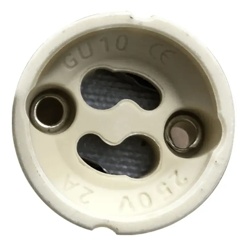 Firefly GU10 Lampholder 2A 250V White (Pack of 2)
