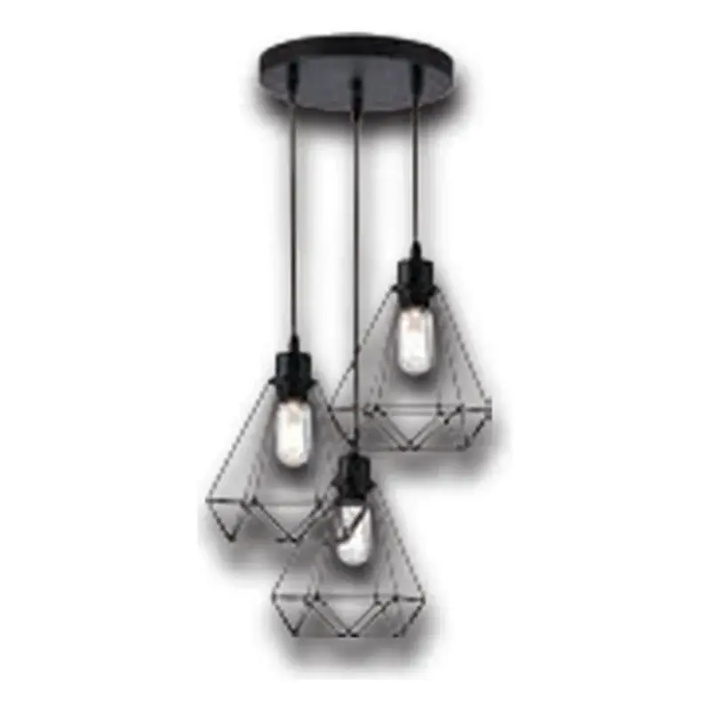Firefly Hiyas 3-Lamp Diamond Pendant Lamp Circle Plate E27