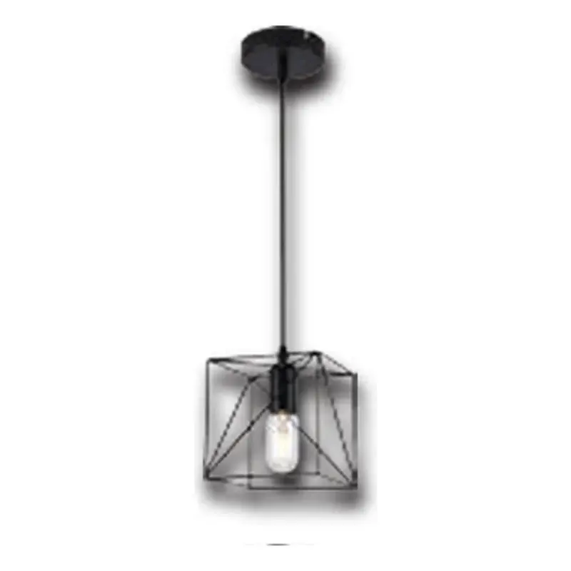 Firefly Kuwadro Wrought Iron Square Pendant Lamp E27