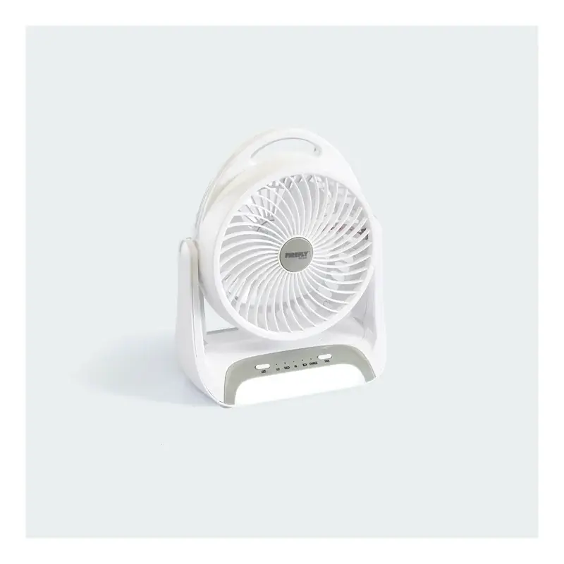 Firefly Mini Table Fan with Built-in Dimmable Emergency Light 2W