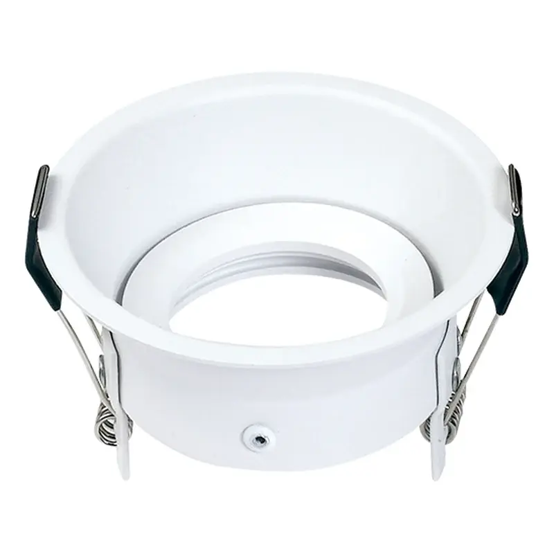 Firefly Low Glare MR16 Downlight Fixture with GU10 Lampholder 76mm Round White