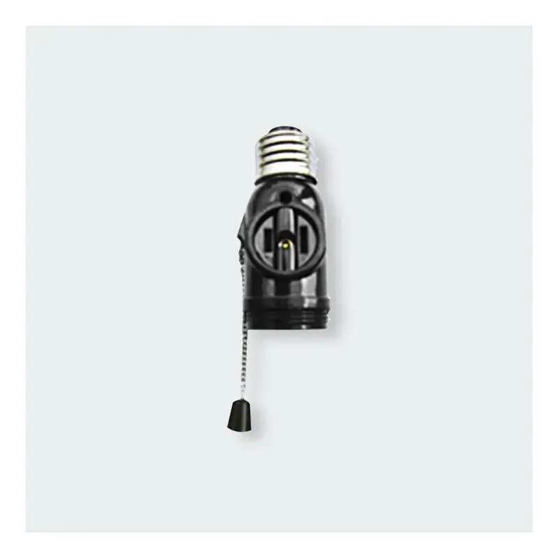 Firefly Pull Chain Socket with Flat Pin Outlet 4A 250V