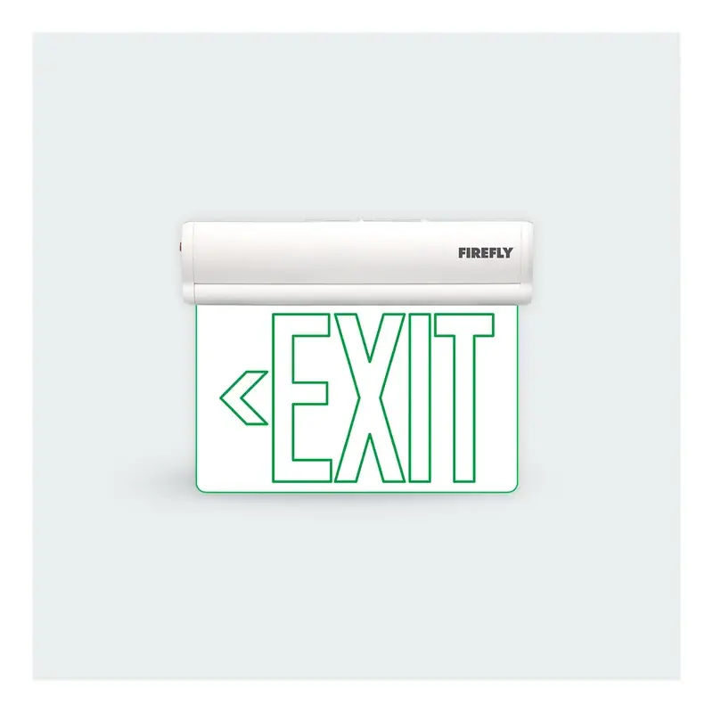 Firefly Single-Faced Exit Light with Wall/Ceiling Mount (FEL222A)