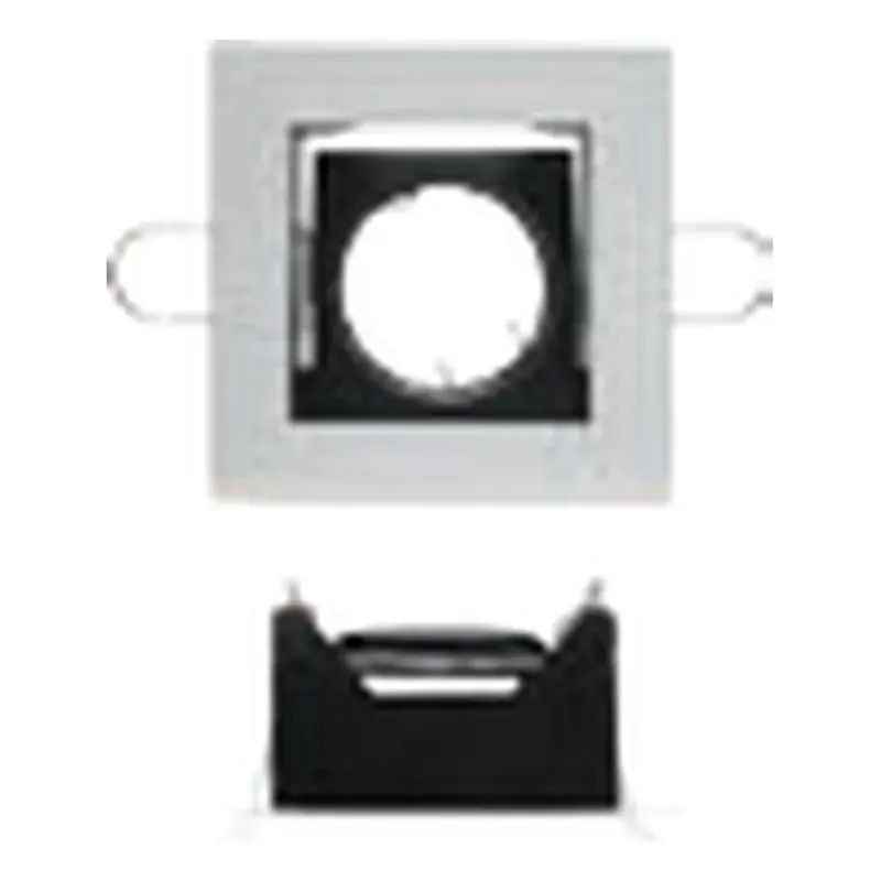 Firefly Square Vertical Downlight Fixture Surface Type E27 6" Black