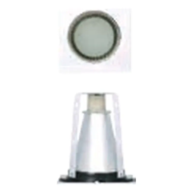 Firefly Square Vertical Downlight Fixture Recessed Partial Frosted Glass E27 3.5"