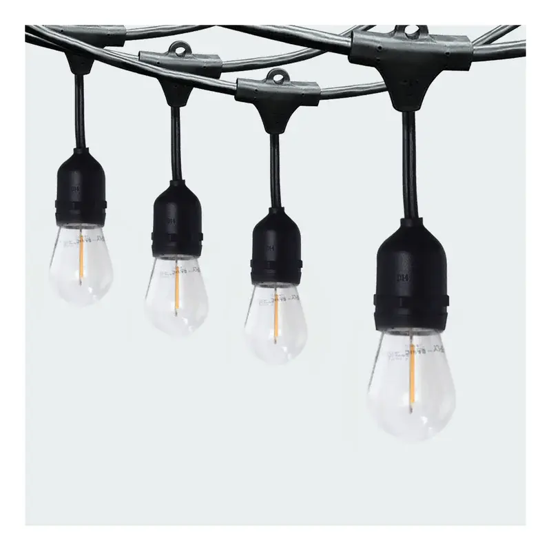 Firefly LED String Lights IP65 10xE27 30ft with 1W Filament Bulbs
