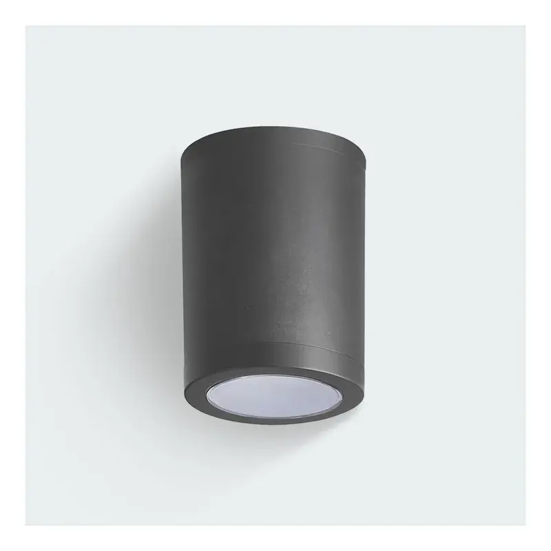 Firefly Vanth Cylinder Ceiling Fixture IP65 GU10 Dark Gray