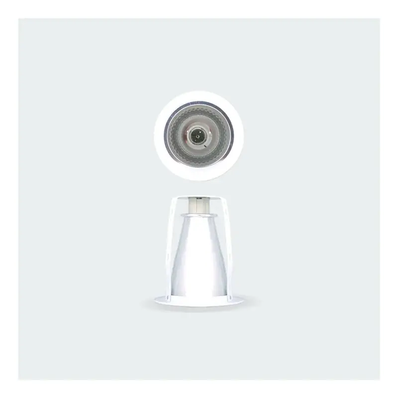 Firefly Vertical Downlight Fixture Recessed Glossy Reflector E27 3.5"
