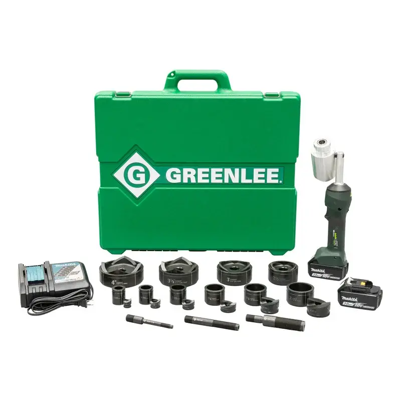 Greenlee Battery Hydraulic Intelli-Punch Knockout 1/2"-4" 11 Ton Slug-Buster