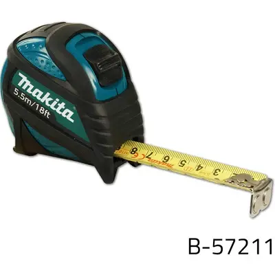 Makita Magnetic Steel Tape Measure 5.5m/18′ x 25mm