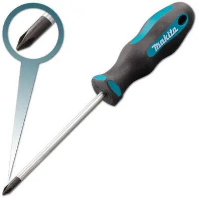 Makita Phillips Screwdriver (Round Shaft) PH1 x 100mm