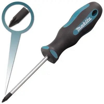 Makita Pozidriv Screwdriver (Round Shaft) PZ1 x 80mm