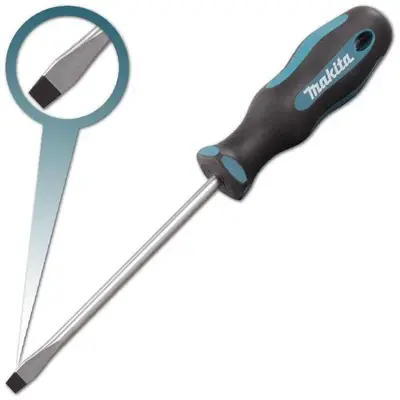 Makita Flat Screwdriver (Round Shaft) SL5.5 x 100mm