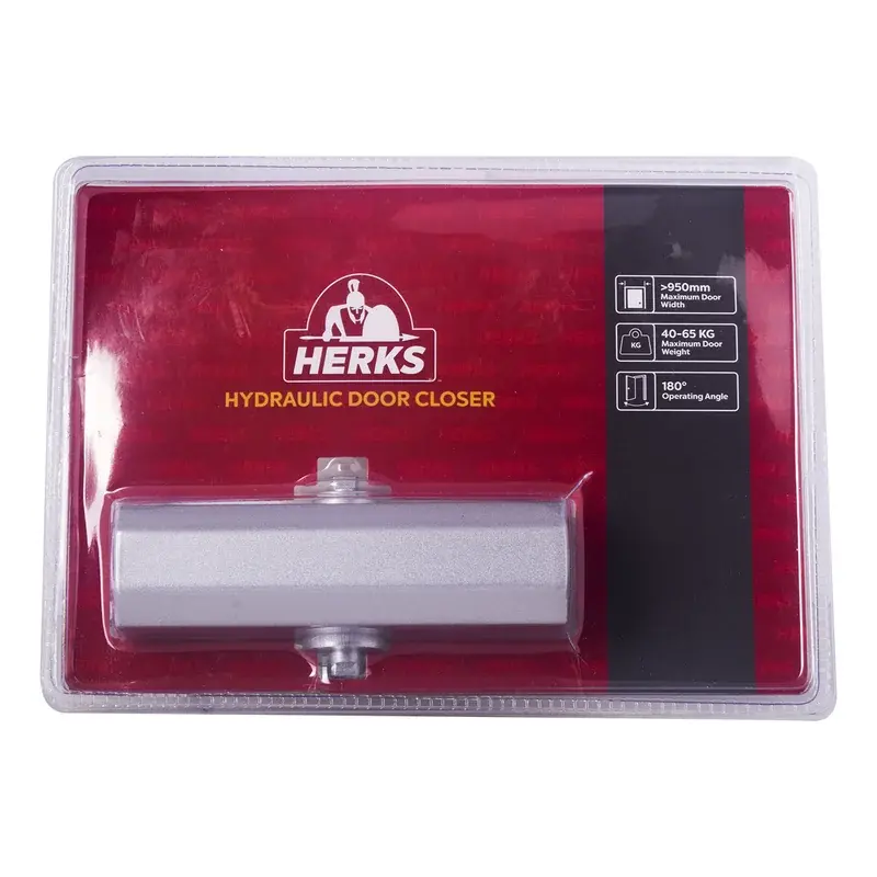 Herks Hydraulic Door Closer Aluminum 40-65kg